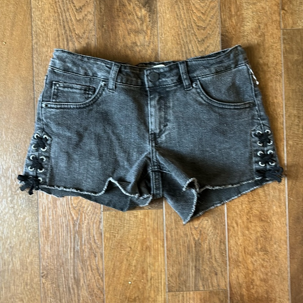 Black booty shorts
